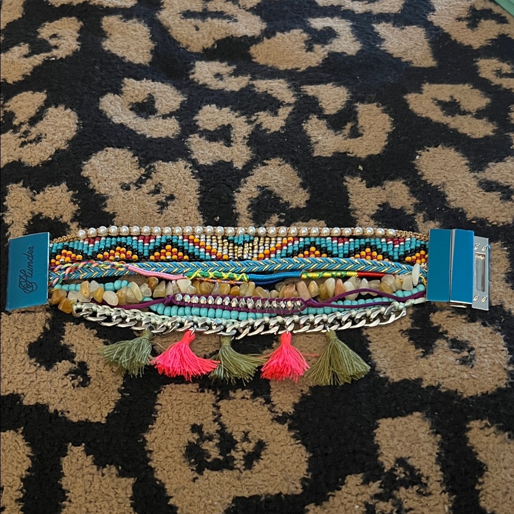 Plunder Multicolor Beaded bracelet . New